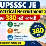 UPSSSC JE Electrical Recruitment 2026